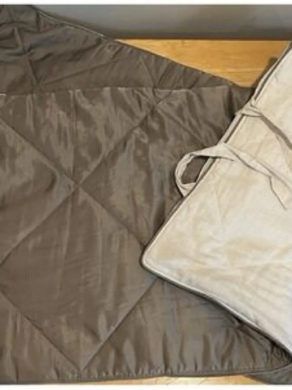 2/ Pottery Barn | Linen Silk Cotton Diamond Quilted Tie Pillow Shams